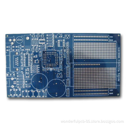 6-layer PCB with Blue Solder Mask, ±0.13 Sharp Tolerance